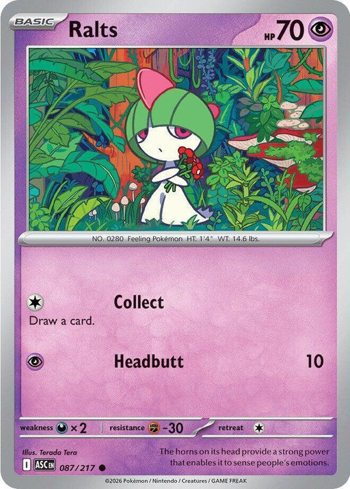 Ralts (087/217) [Mega Evolution: Ascended Heroes] - for just $0.10! 