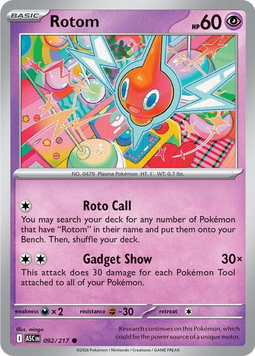 Rotom (092/217) [Mega Evolution: Ascended Heroes] - for just $0.10! 