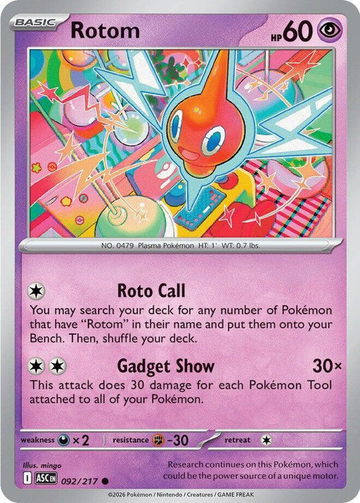 Rotom (092/217) [Mega Evolution: Ascended Heroes] - for just $0.10! 