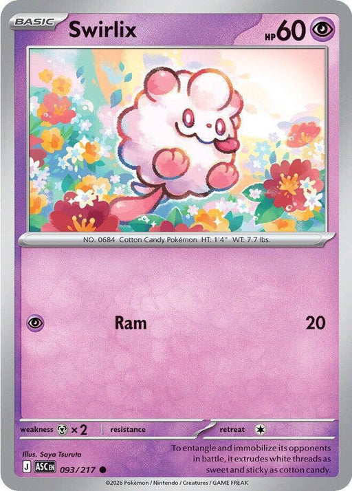 Swirlix (093/217) [Mega Evolution: Ascended Heroes] - for just $0.10! 