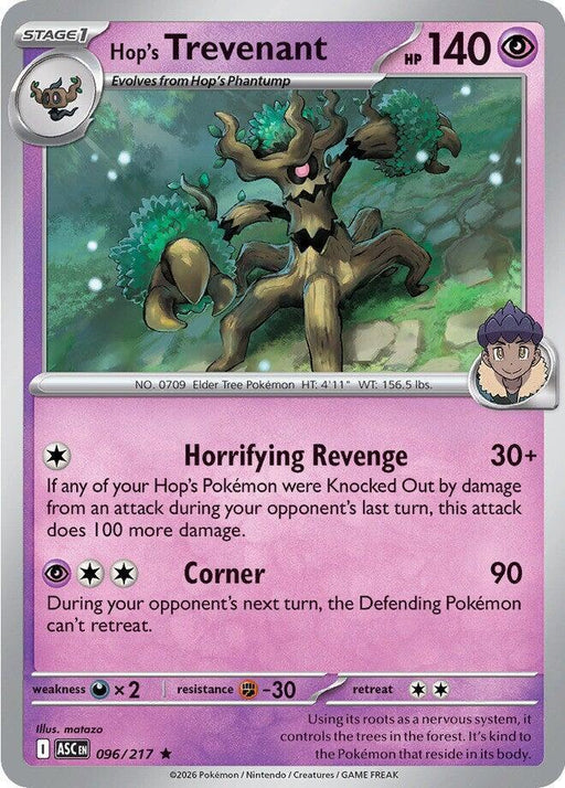 Hop's Trevenant (096/217) [Mega Evolution: Ascended Heroes] - for just $0.10! 
