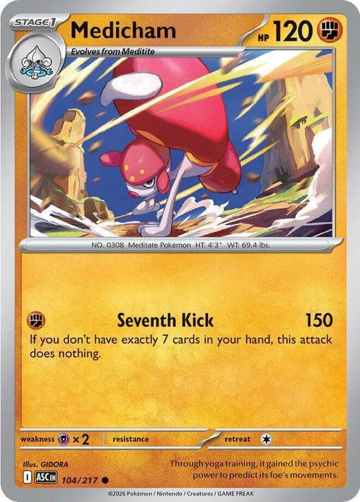 Medicham (104/217) [Mega Evolution: Ascended Heroes] - for just $0.10! 