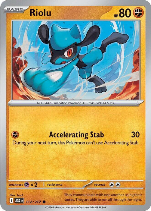 Riolu (112/217) [Mega Evolution: Ascended Heroes] - for just $0.10! 