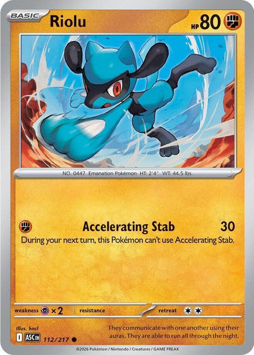 Riolu (112/217) [Mega Evolution: Ascended Heroes] - for just $0.10! 
