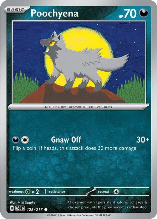 Poochyena (128/217) [Mega Evolution: Ascended Heroes] - for just $0.10! 