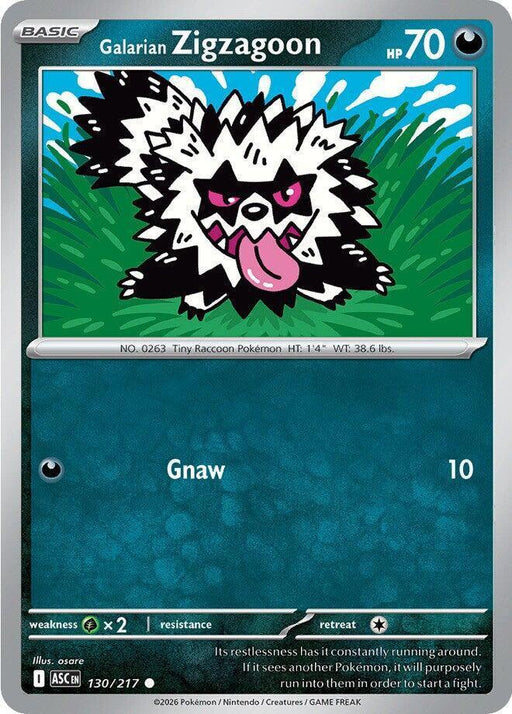 Galarian Zigzagoon (130/217) [Mega Evolution: Ascended Heroes] - for just $0.10! 