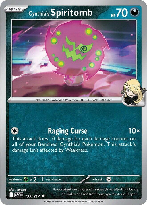 Cynthia's Spiritomb (133/217) [Mega Evolution: Ascended Heroes] - for just $0.10! 