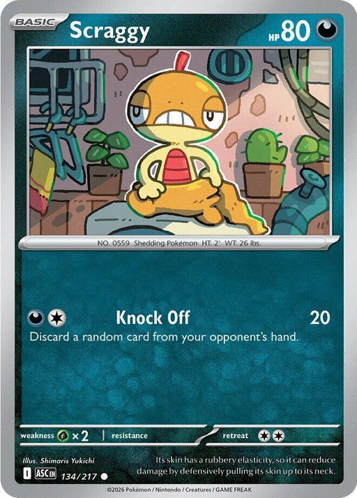 Scraggy (134/217) [Mega Evolution: Ascended Heroes] - for just $0.10! 