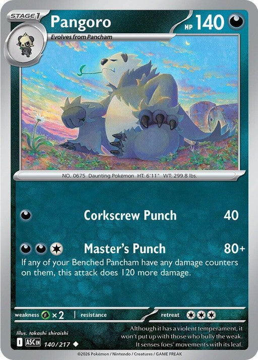 Pangoro (140/217) [Mega Evolution: Ascended Heroes] - for just $0.10! 