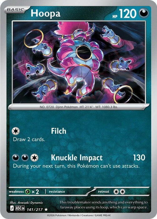 Hoopa (141/217) [Mega Evolution: Ascended Heroes] - for just $0.10! 