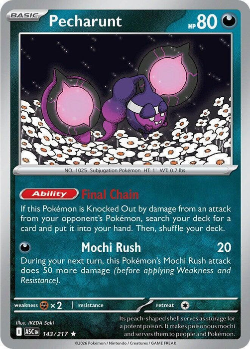 Pecharunt (143/217) [Mega Evolution: Ascended Heroes] - for just $0.10! 