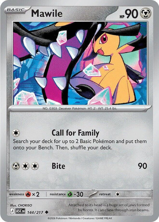 Mawile (144/217) [Mega Evolution: Ascended Heroes] - for just $0.10! 