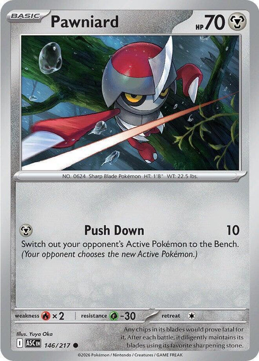 Pawniard (146/217) [Mega Evolution: Ascended Heroes] - for just $0.10! 