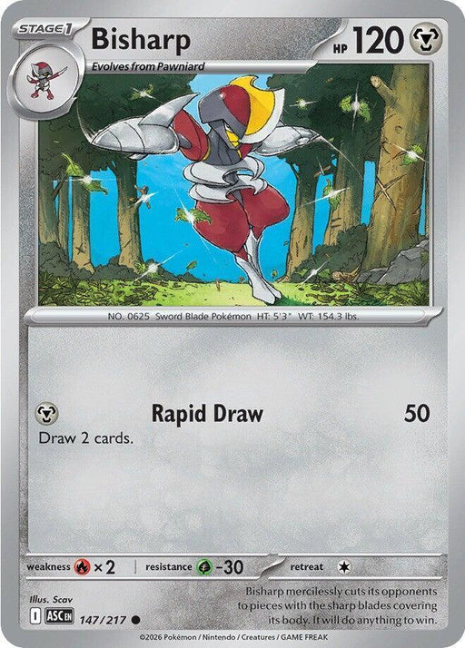 Bisharp (147/217) [Mega Evolution: Ascended Heroes] - for just $0.10! 