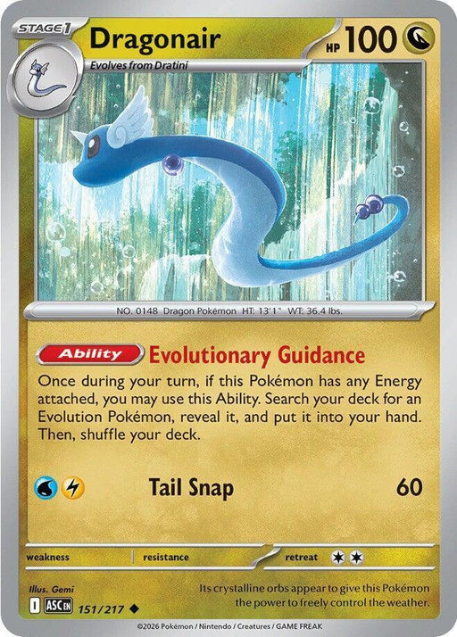 Dragonair (151/217) [Mega Evolution: Ascended Heroes] - for just $0.10! 