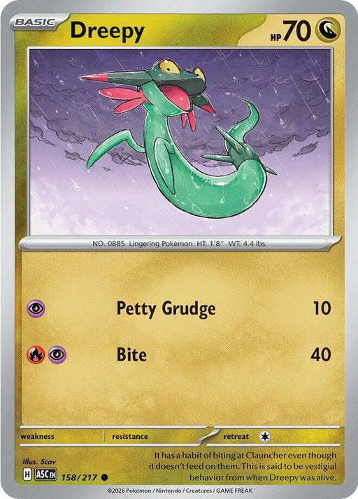 Dreepy (158/217) [Mega Evolution: Ascended Heroes] - for just $0.10! 