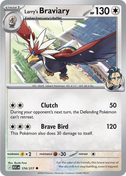 Larry's Braviary (174/217) [Mega Evolution: Ascended Heroes] - for just $0.10! 