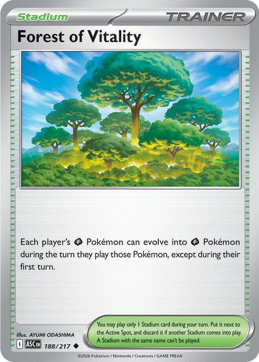 Forest of Vitality (188/217) [Mega Evolution: Ascended Heroes] - for just $0.10! 