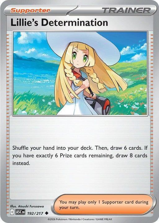 Lillie's Determination (192/217) [Mega Evolution: Ascended Heroes] - for just $0.15! 
