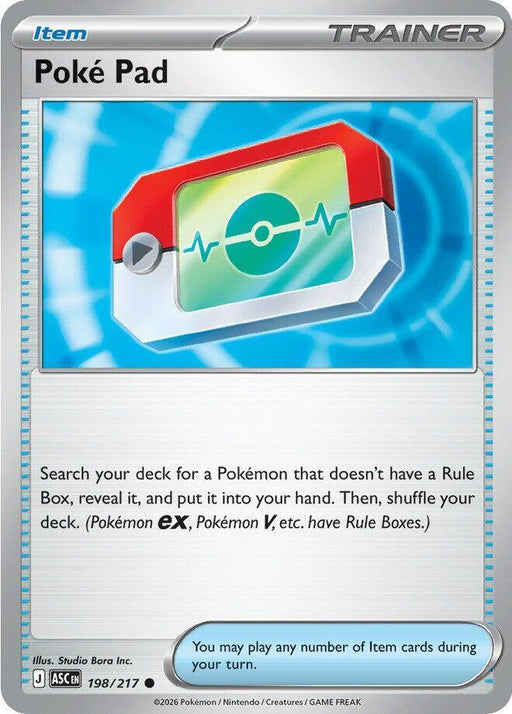 Poke Pad (198/217) (Reverse Holo) [Mega Evolution: Ascended Heroes] - for just $0.50! 