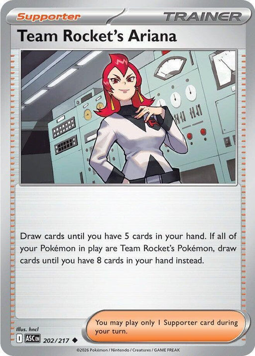 Team Rocket's Ariana (202/217) [Mega Evolution: Ascended Heroes] - for just $0.10! 
