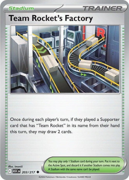 Team Rocket's Factory (203/217) [Mega Evolution: Ascended Heroes] - for just $0.10! 