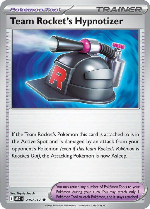 Team Rocket's Hypnotizer (206/217) [Mega Evolution: Ascended Heroes] - for just $0.10! 