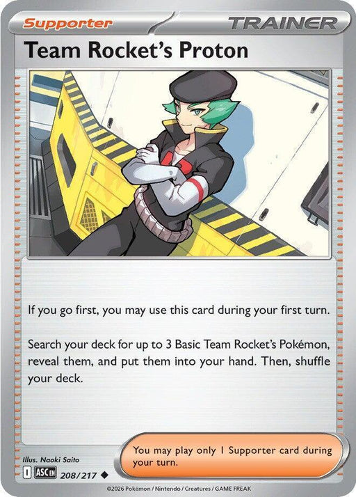 Team Rocket's Proton (208/217) [Mega Evolution: Ascended Heroes] - for just $0.10! 