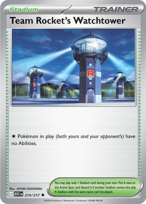 Team Rocket's Watchtower (210/217) [Mega Evolution: Ascended Heroes] - for just $0.10! 