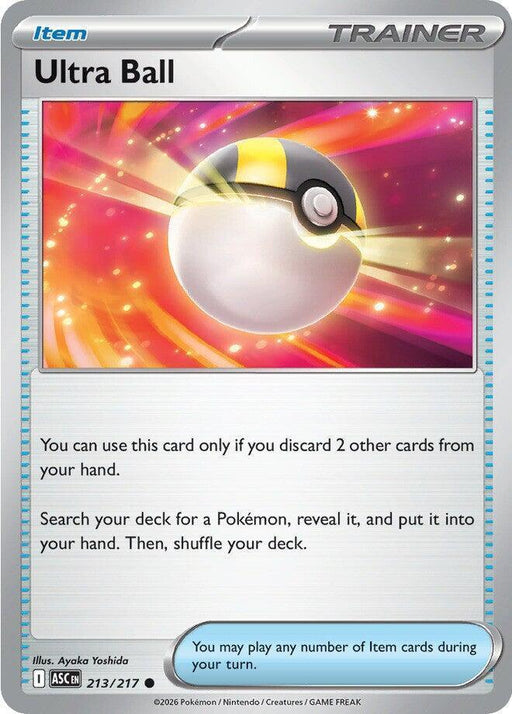 Ultra Ball (213/217) [Mega Evolution: Ascended Heroes] - for just $0.10! 