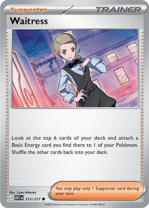 Waitress (215/217) [Mega Evolution: Ascended Heroes] - for just $0.10! 