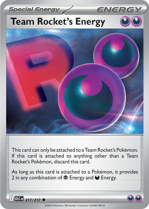 Team Rocket's Energy (217/217) [Mega Evolution: Ascended Heroes] - for just $0.10! 