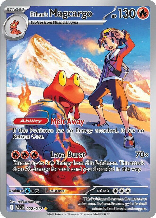 Ethan's Magcargo (222/217) [Mega Evolution: Ascended Heroes] - for just $3.15! 