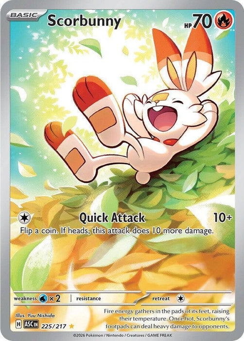 Scorbunny (225/217) [Mega Evolution: Ascended Heroes] - for just $4.95! 