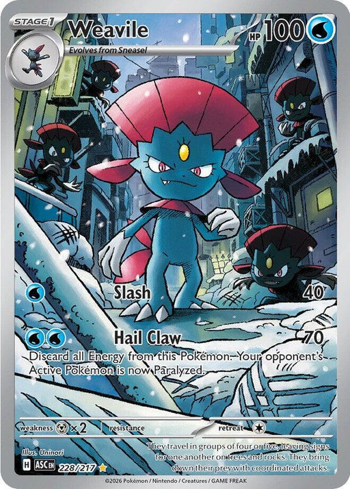 Weavile (228/217) [Mega Evolution: Ascended Heroes] - for just $3.15! 