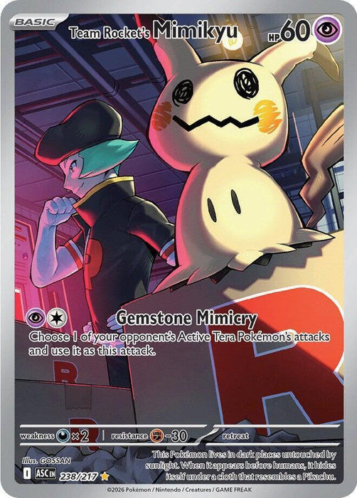 Team Rocket's Mimikyu (238/217) [Mega Evolution: Ascended Heroes] - for just $11.95! 