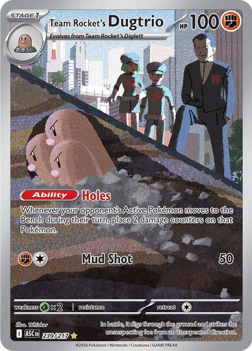 Team Rocket's Dugtrio (239/217) [Mega Evolution: Ascended Heroes] - for just $5.75! 
