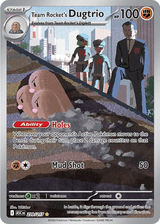 Team Rocket's Dugtrio (239/217) [Mega Evolution: Ascended Heroes] - for just $3.60! 