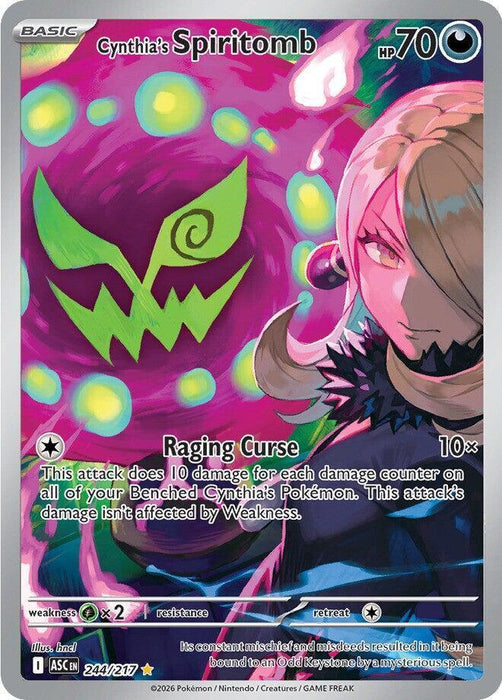 Cynthia's Spiritomb (244/217) [Mega Evolution: Ascended Heroes] - for just $6.05! 