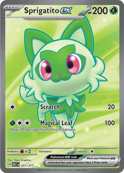 Sprigatito ex (251/217) [Mega Evolution: Ascended Heroes] - for just $1.20! 