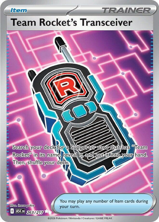 Team Rocket's Transceiver (263/217) [Mega Evolution: Ascended Heroes] - for just $1.15! 