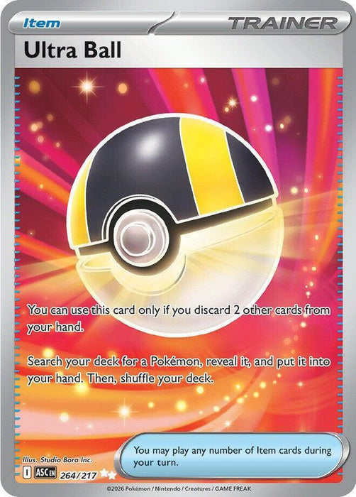 Ultra Ball (264/217) [Mega Evolution: Ascended Heroes] - for just $4.90! 