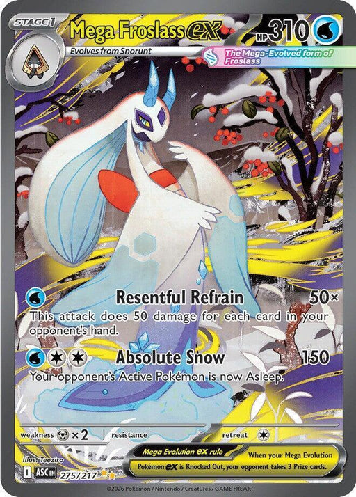 Mega Froslass ex (275/217) [Mega Evolution: Ascended Heroes] - for just $34.25! 