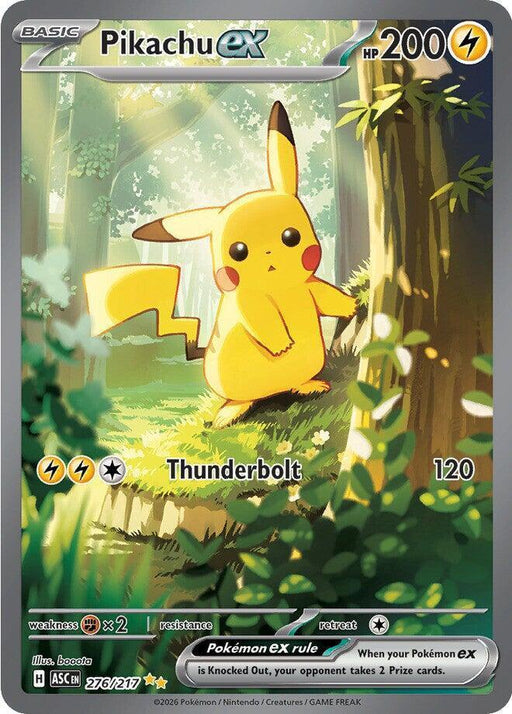 Pikachu ex (276/217) [Mega Evolution: Ascended Heroes] - for just $454.50! 