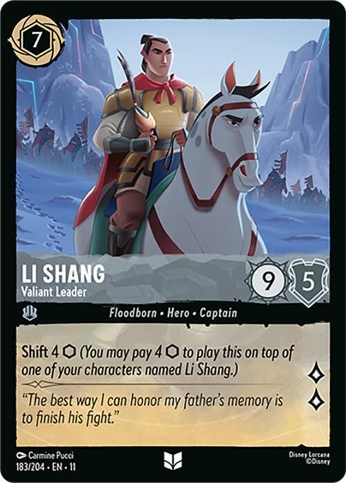 Li Shang - Valiant Leader (183/204) [Winterspell] - for just $0.10! 