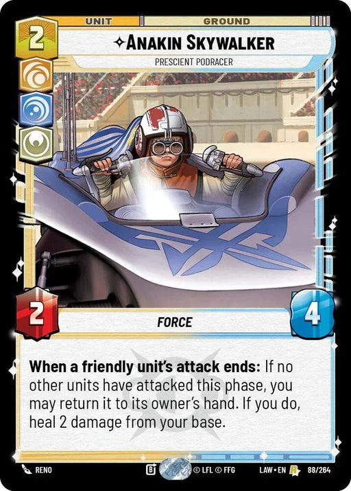 Anakin Skywalker - Prescient Podracer (88/264) (88/264) [A Lawless Time] - for just $0.25! 