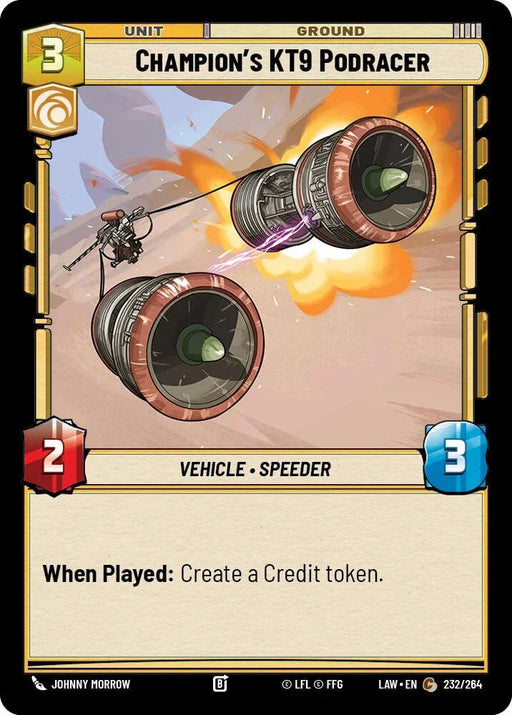 Champion's KT-9 Podracer (232/264) (232/264) [A Lawless Time] - for just $0.10! 