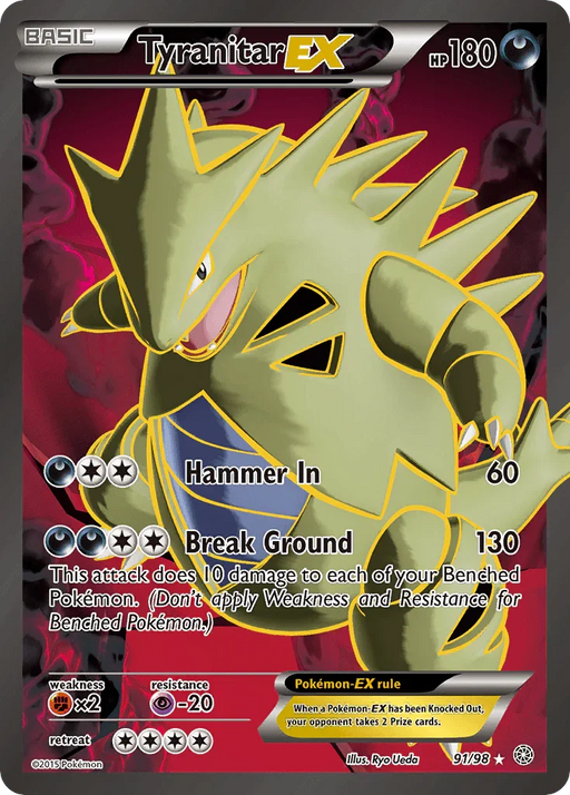 Tyranitar EX (91/98) [XY: Ancient Origins] - for just $42.60! 