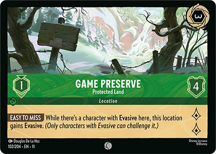 Game Preserve - Protected Land (102/204) [Winterspell] - for just $0.10! 
