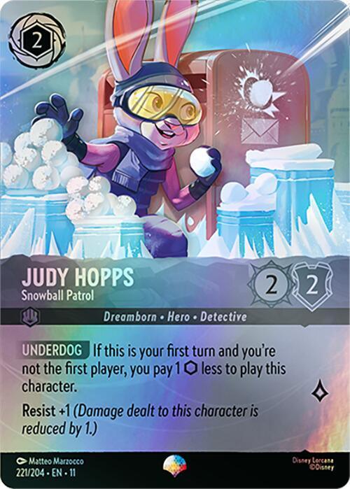 Judy Hopps - Snowball Patrol (Epic) (221/204) [Winterspell] - for just $1.95! 